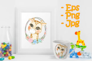 Baby Giraffe Adorable with Floral: Creative Uses