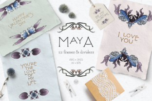 Blue Vintage Floral Dividers: Elevate Your Designs with Special Edition Clipart