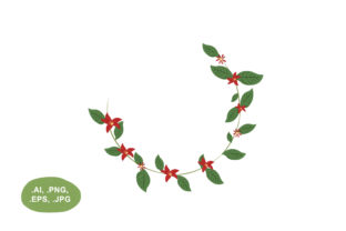 Elevating Design with Botanical Red Floral Open Round Borders and Wreaths