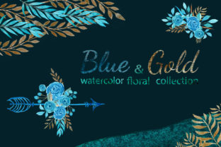 Elevating Visual Identity: The Strategic Value of the Watercolor Blue and Gold Floral Set in Modern Design