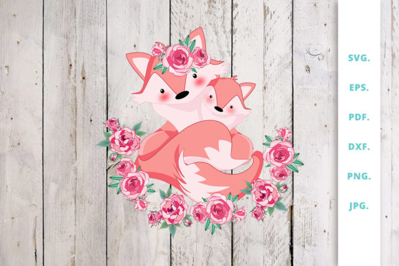 Floral Foxes Graphics and Illustration 1: A Versatile Asset for Creative Projects