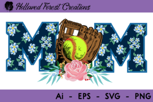 Floral Softball Mom: Mastering Multi-Format Design Files for Custom Apparel
